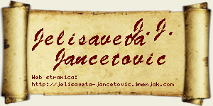 Jelisaveta Jančetović vizit kartica